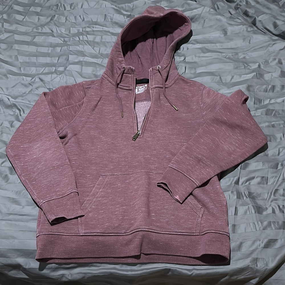 Mauve Hoodie with Front Pocket